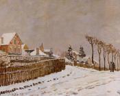 阿尔弗莱德 西斯莱 : Snow at Louveciennes